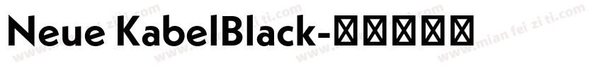 Neue KabelBlack字体转换